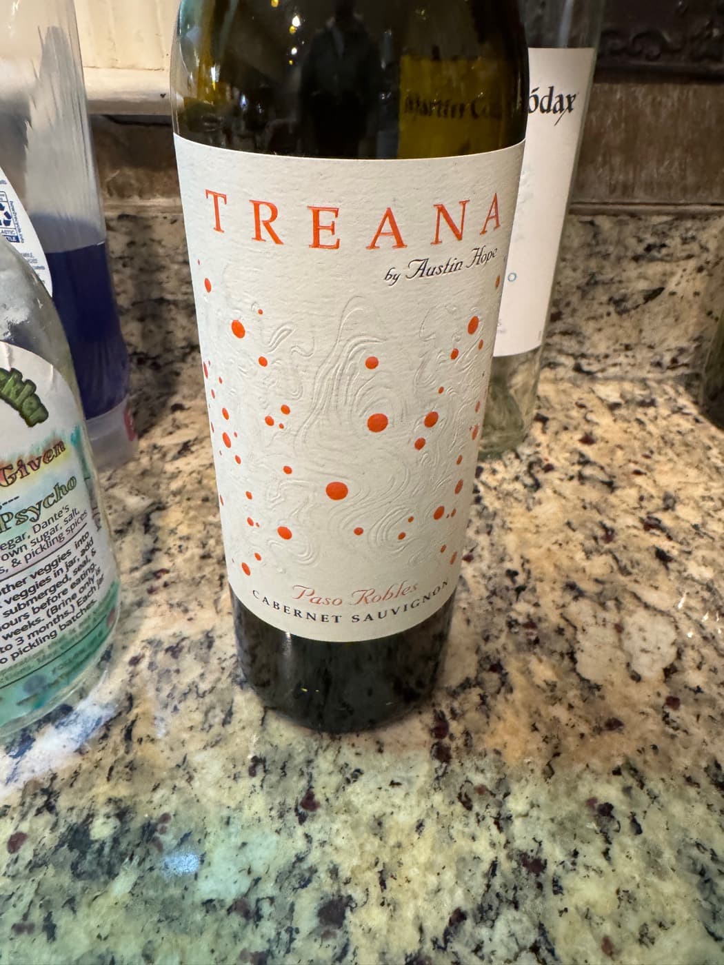 Treana by Austin Hope, the Cabernet Sauvignon we poured