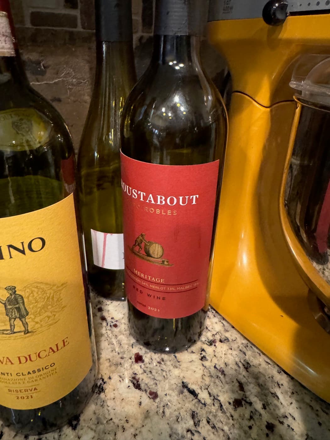 Roustabout Meritage 2021, the Cabernet Sauvignon we poured