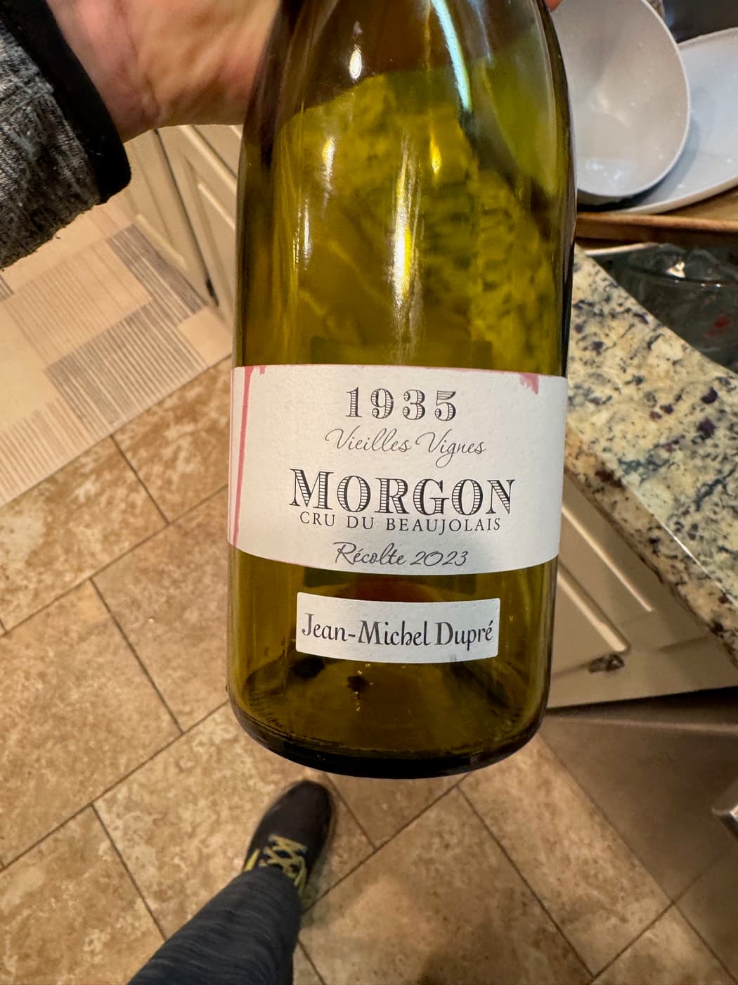 Jean-Michel Dupré Morgon Vieilles Vignes 2023, the Gamay we poured