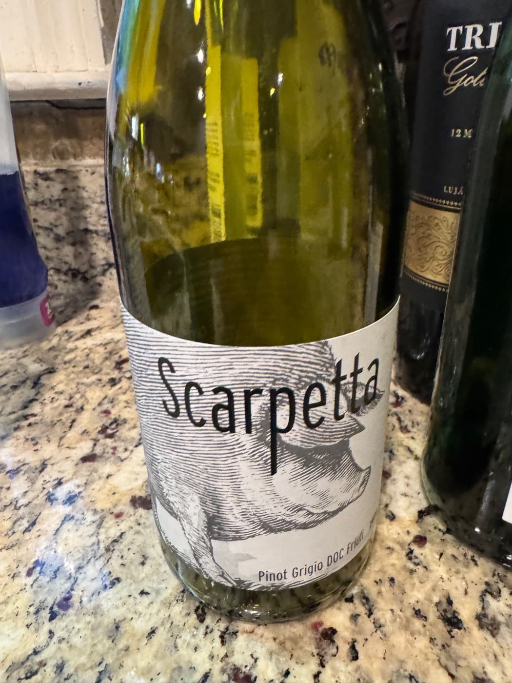Scarpetta, the Pinot Grigio we poured