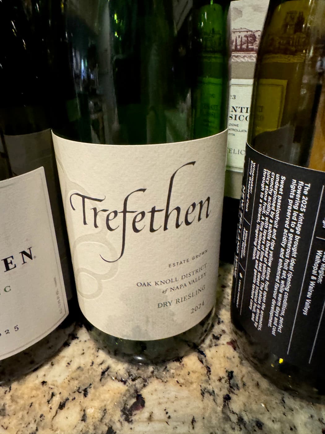 Trefethen Dry Riesling 2024, the Riesling we poured